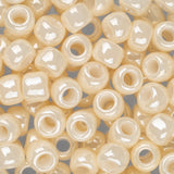 6/0 Toho Seed Beads #123 Opaque Lustered Light Beige 8-9g Vial