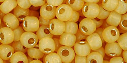 6/0 Toho Seed Beads #2110 S/L Milky Light Topaz 8-9g Vial