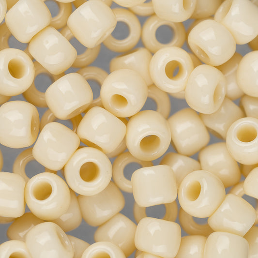 6/0 Toho Seed Beads #51 Opaque Light Beige 8-9g Vial