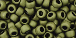 6/0 Toho Seed Beads #617 Matte Dark Olive 8-9g Vial