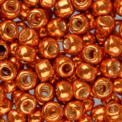 6/0 Toho Seed Beads #PF562 PermaFinish Galvanized Saffron 8-9g Vial