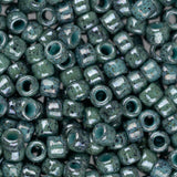 8/0 Toho Seed Beads #1207 Marbled Opaque Turquoise/Blue 8-9g Vial