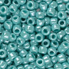 8/0 Toho Seed Beads #132 Opaque Lustered Turquoise 8-9g Vial