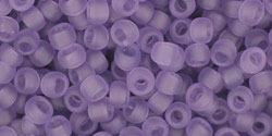 8/0 Toho Seed Beads #19F Tr Frosted Sugar Plum 8-9g Vial