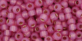 8/0 Toho Seed Beads #2106 Silver Lined Milky Mauve 8-9g Vial