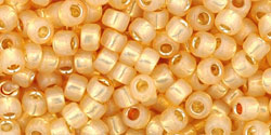 8/0 Toho Seed Beads #2110 S/L Milky Light Topaz 8-9g Vial