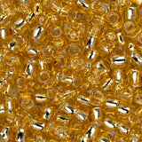 8/0 Toho Seed Beads #22 Silver Lined Light Topaz 8-9g Vial