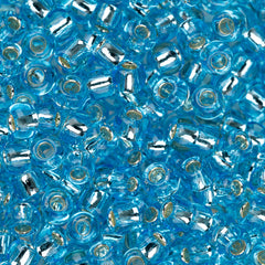 8/0 Toho Seed Beads #23 Silver Lined Aquamarine 8-9g Vial