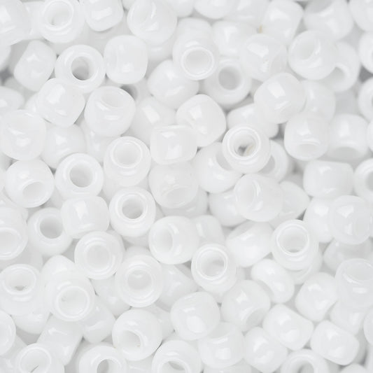 8/0 Toho Seed Beads #41 Opaque White 8-9g Vial