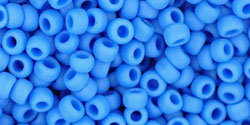 8/0 Toho Seed Beads #43DF Opaque Frosted Cornflower 8-9g Vial