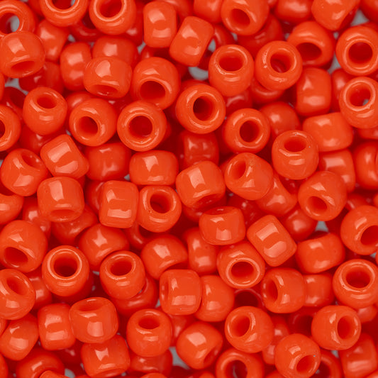 8/0 Toho Seed Beads #50 Opaque Sunset Orange 8-9g Vial