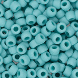 8/0 Toho Seed Beads #55F Opaque Frosted Turquoise 8-9g Vial