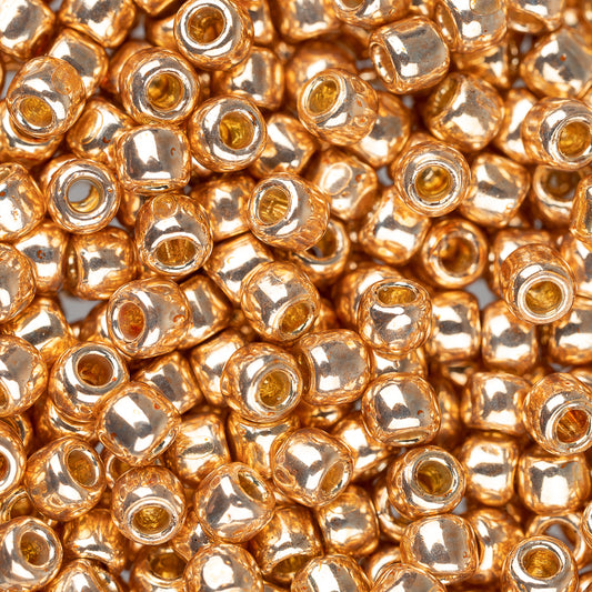 8/0 Toho Seed Beads #PF551 Perma Finish Galvanized Rose Gold 8-9g Vial