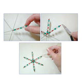 Wire Snowflake Ornament Form 3 3/4" 8/pk