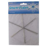 Wire Snowflake Ornament Form 6" 6/pk