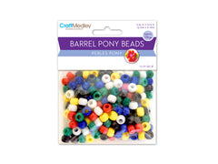 Pony Beads 175/pk - Opaque Multi Mix