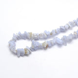 Agate Blue Lace (Natural) Bead Chips 31" Strand