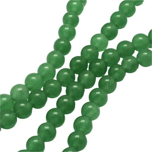 10mm Aventurine Green (Natural/Dyed) Beads 15-16" Strand