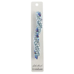 Crystal Lane Twisted Bead Strands Gentian