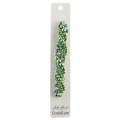 Crystal Lane Twisted Bead Strands Green Hydrangea