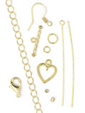 Jewelry Basics Gold Metal Findings Set 145/Pkg