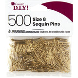 1/2" Gold Sequin Pins 500/pk