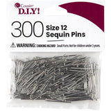 3/4" Silver Sequin Pins 300/pk