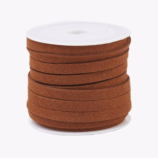 5mm Faux Suede Lace Sienna 5m