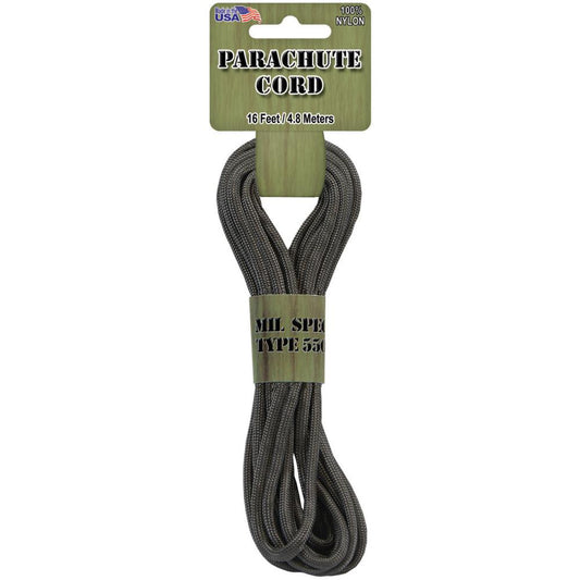 Parachute Cord 4mm Gunmetal 16ft