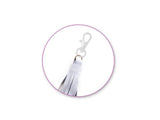 1 1/4" Silver Key Ring Swivel Clip 5/pk