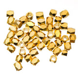 Column 3mm, Gold Metal Bead 50/pk