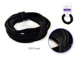 3mm Suede Lace Black 2m