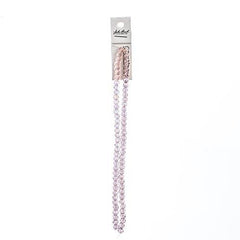 Crystal Lane Rondelle 4x6mm Transparent Pink AB 78/Strand