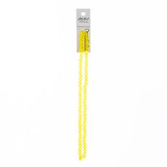 Crystal Lane Rondelle 4x6mm Transparent Yellow 78/Strand