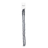 Crystal Lane Rondelle 4x6mm Opaque Black 78/Strand