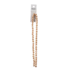 Crystal Lane Rondelle 6x8mm Op Lt Champagne Luster 58/Strand