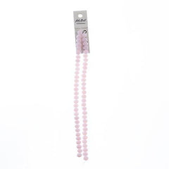 Crystal Lane Rondelle 6x8mm Opaque Pink 58/Strand