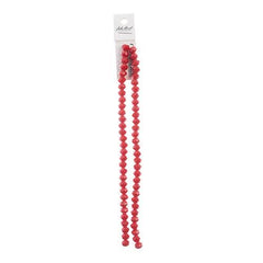 Crystal Lane Rondelle 6x8mm Opaque Red 58/Strand