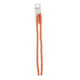 Crystal Lane Rondelle 6x8mm Opaque Orange 58/Strand