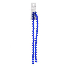 Crystal Lane Rondelle 6x8mm Transparent Dark Sapphire 58/Strand