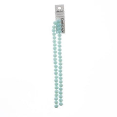 Crystal Lane Rondelle 8x10mm Opaque Light Blue 46/Strand