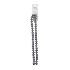 Crystal Lane Rondelle 8x10mm Opaque Grey 46/Strand