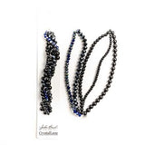 Crystal Lane Twisted Bead Strands Black Tulip