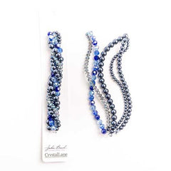 Crystal Lane Twisted Bead Strands Forget-Me-Knot