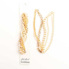 Crystal Lane Twisted Bead Strands Garden Rose