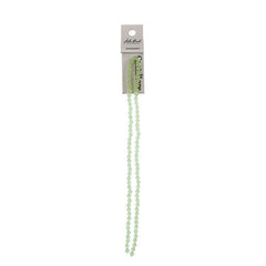 Crystal Lane Bicone 4mm Opaque Light Green 96/Strand