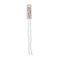 Crystal Lane Bicone 6mm Opaque White 64/Strand