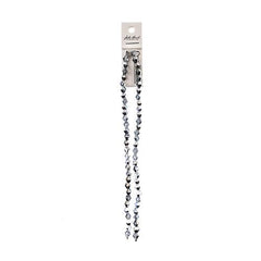 Crystal Lane Bicone 6mm Tr Half Silver Iris 64/Strand