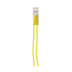 Crystal Lane Bicone 6mm Transparent Yellow 64/Strand