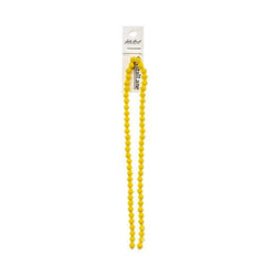 Crystal Lane Bicone 6mm Opaque Yellow 64/Strand